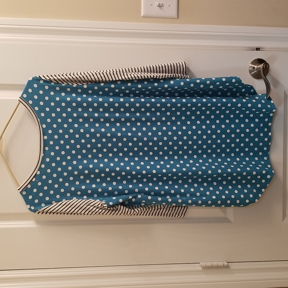 NWOT White Birch Polka Dot Top. XL - Picture 5 of 5